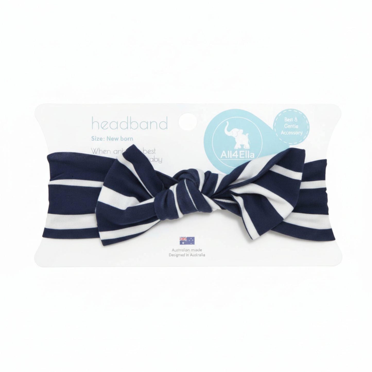 All 4 Ella ALL4Ella stripe rayon fabric headband for newborns All 4 Ella 49.99