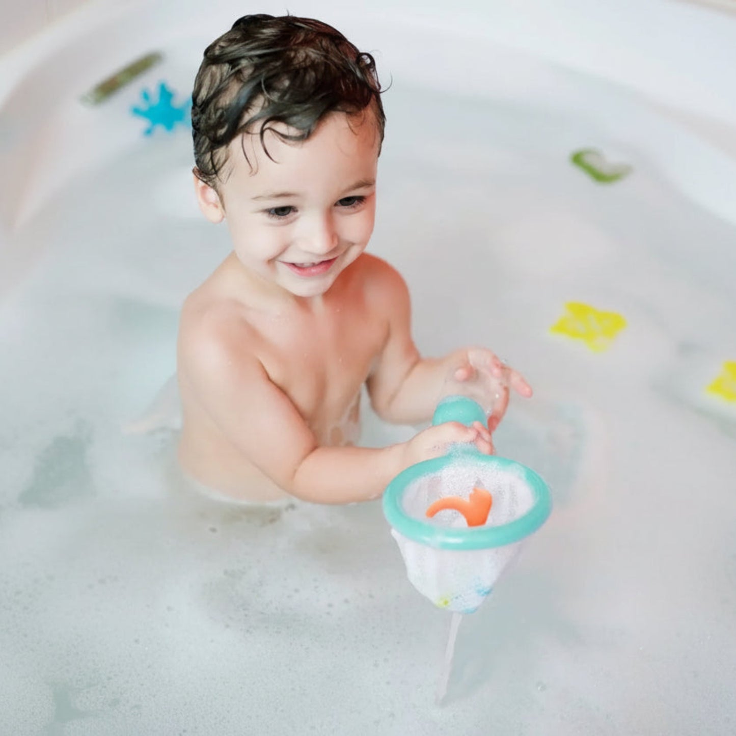 WATER BUGS FISHING NET WITH BUGS BATH TOY - BLUE Tomy 12.99