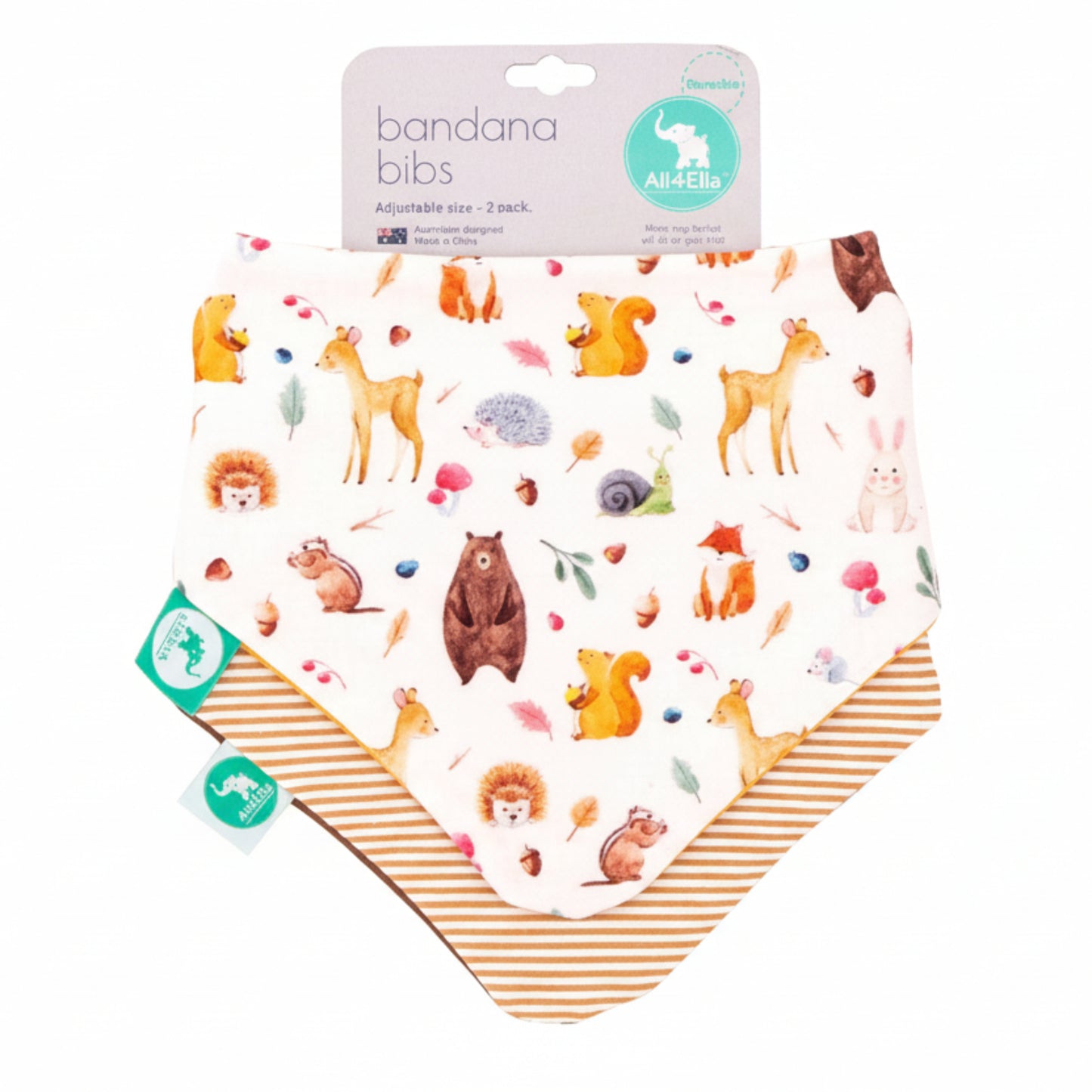 Bandana Bibs 2 pack - All4Ella