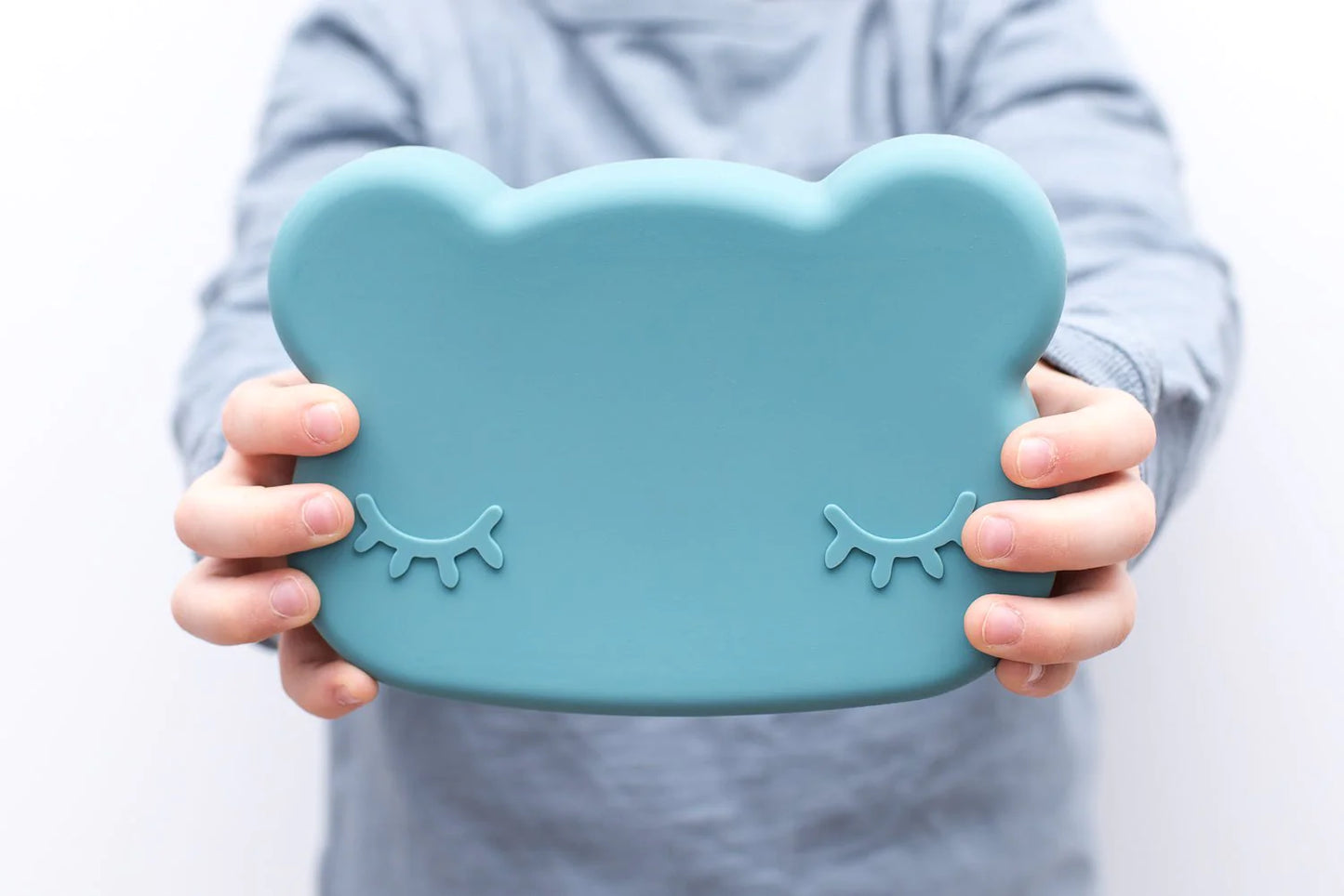 Bear Snackie® - Silicone Bowl & Plate (Blue or Pink) - We Might Be Tiny