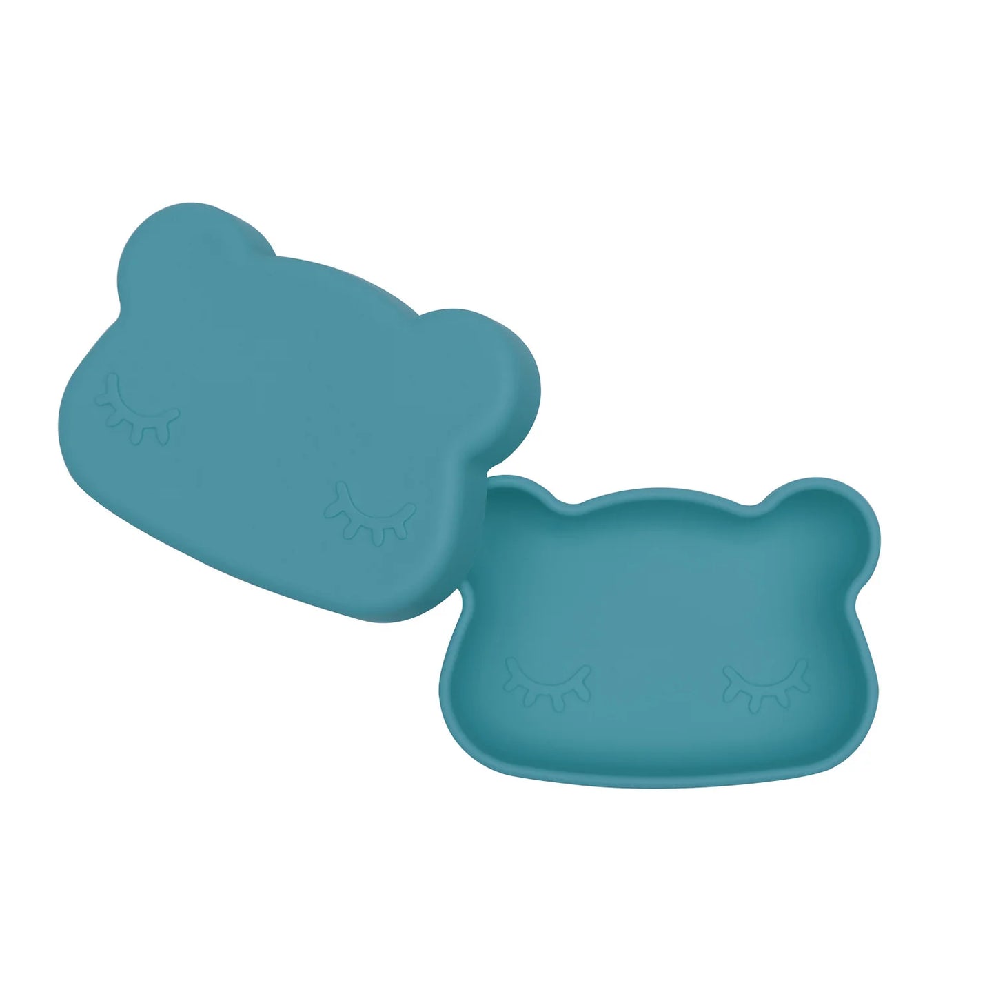 Bear Snackie® - Silicone Bowl & Plate (Blue or Pink) - We Might Be Tiny