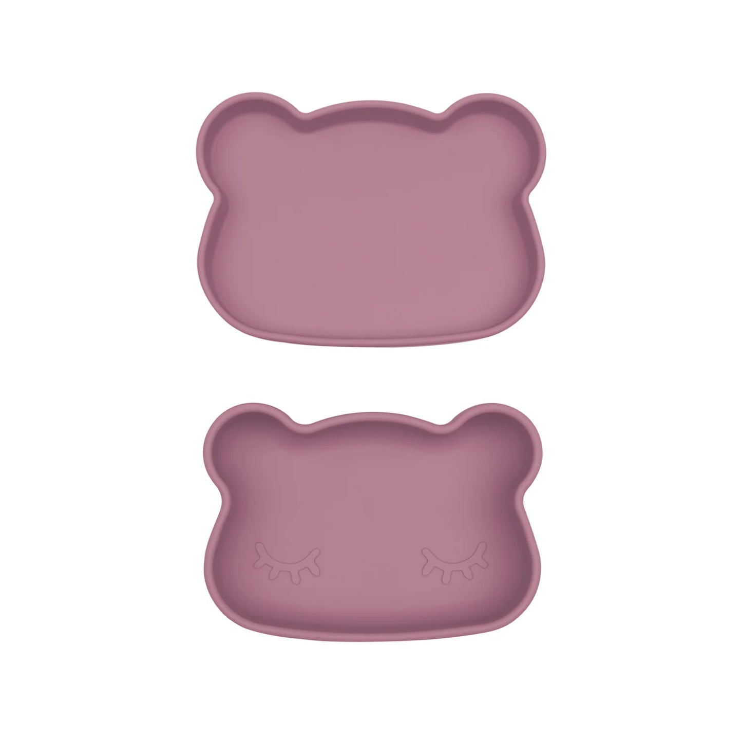 Bear Snackie® - Silicone Bowl & Plate (Blue or Pink) - We Might Be Tiny
