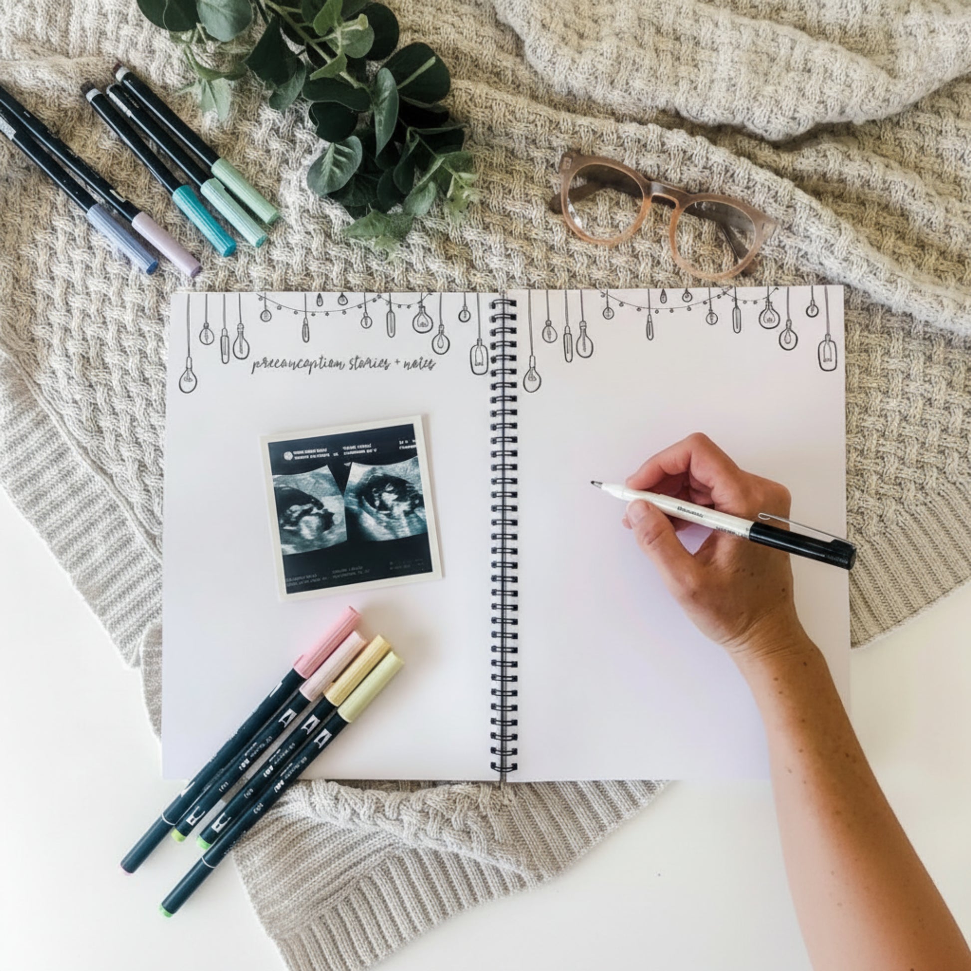 Keepsake Gifts The Monochrome Bump Book Blueberry Co Memory Books 49.95