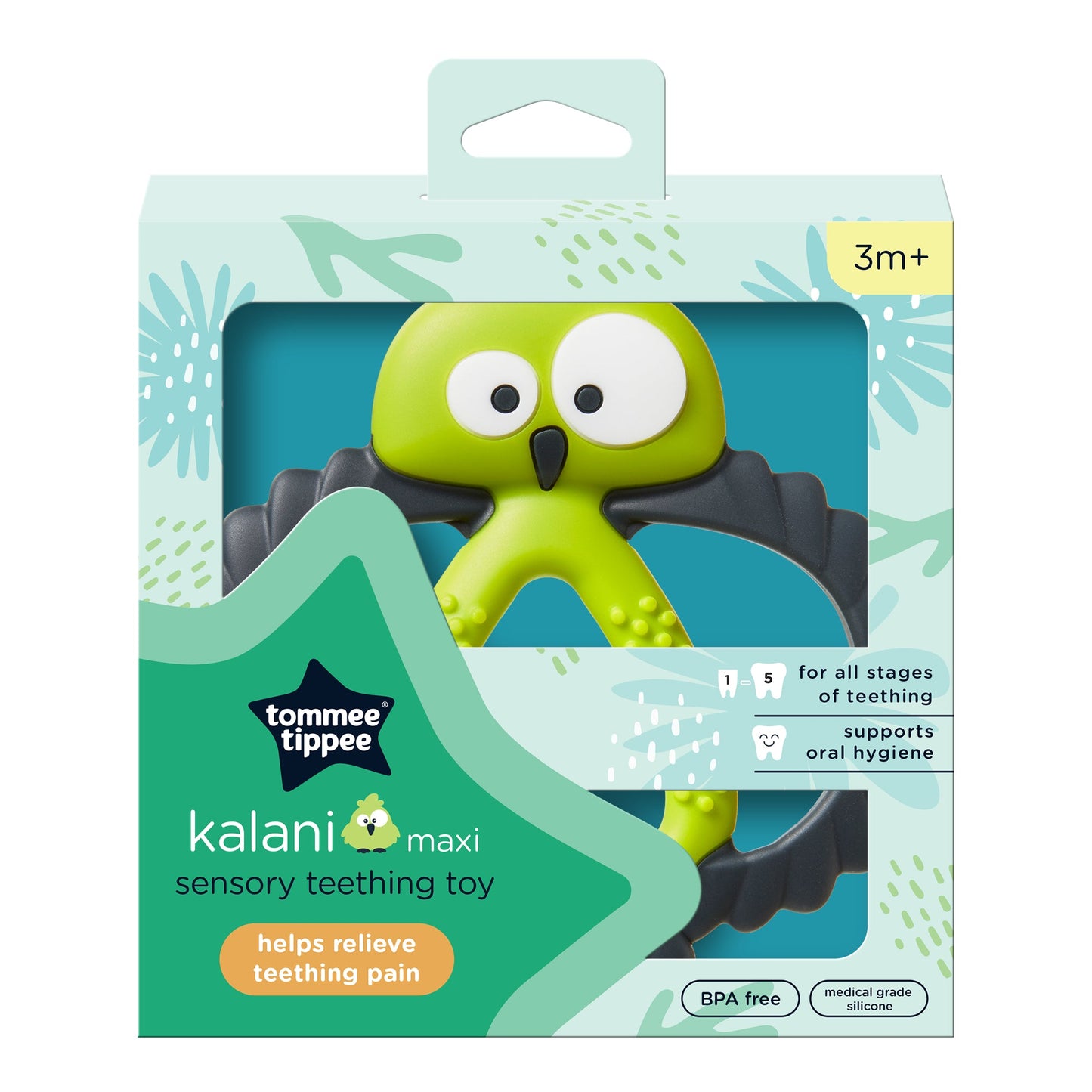 Kalani Mini Silicone Sensory Teething Toy - 4 Pack Deal! - Tommee Tippee