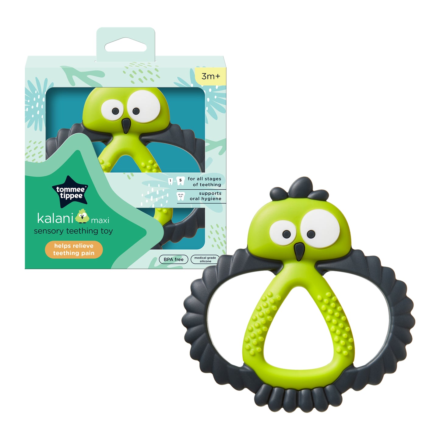 Tommee Tippee - Kalani Mini Sensory Teething Toy, 3m+ - Tommee Tippee