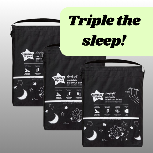 3 Regular Sleep tight Portable Blackout Blind Bundle - Tommee Tippee