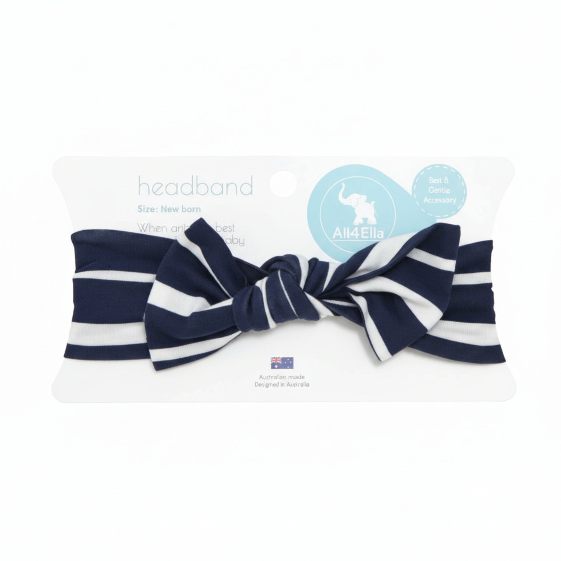 All 4 Ella ALL4Ella stripe rayon fabric headband for newborns All 4 Ella 49.99