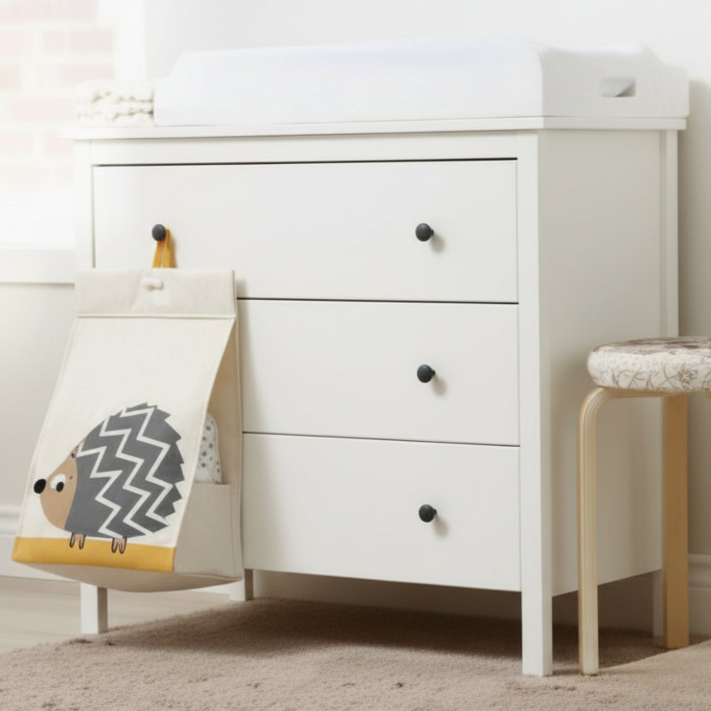 Nappy Stackers Baby  Diaper Stacker - Yellow Rhino 3 Sprouts 34.95