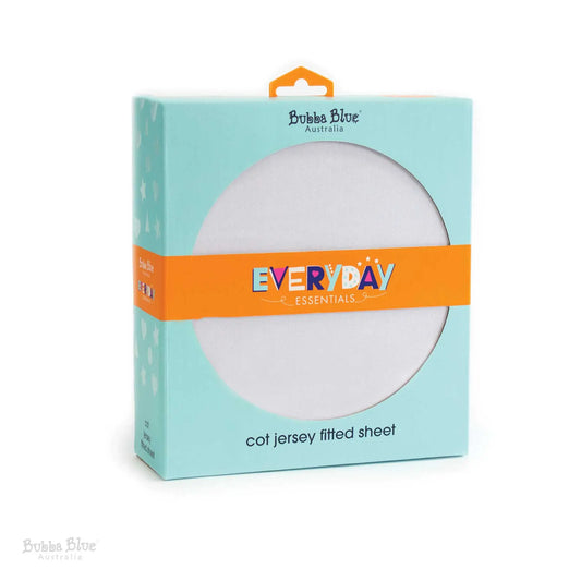 Bubba Blue Bubba Blue 2 Pack Cot Fitted Sheet - White Bubba Blue 39.95