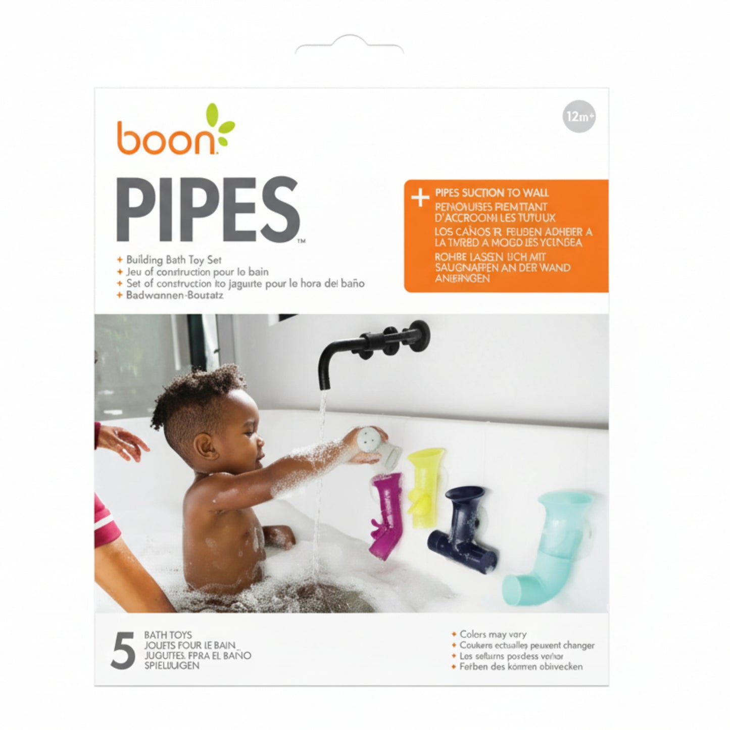  Pipes Building Bath Toy - navy yellow Tomy 19.95